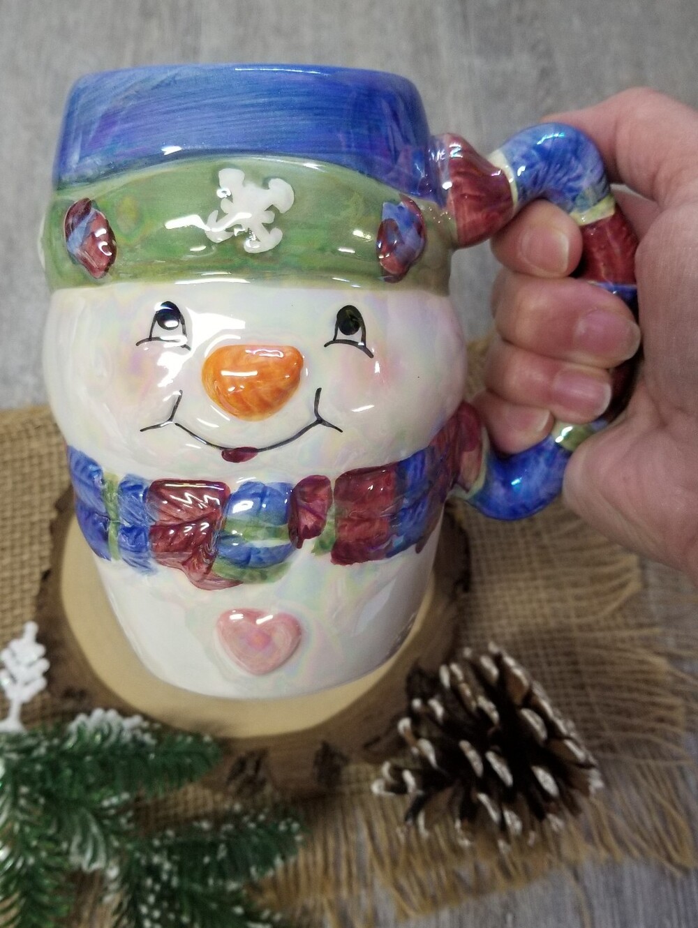 Irredecent Snowman Mug - Picture 6 of 7